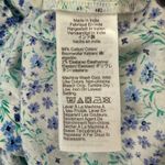 J.Crew Button Up Shirt Womens S Blue Green Floral Cotton Poplin Smart Casual Photo 13