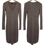 Aritzia  Wilfred Free Space Dye Knit Stretchy V Neck Midi Dress Bodycon Womens S Photo 1
