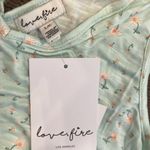 Love, Fire NWT Mint Ditsy Tiered Floral Print Tank Top Photo 4