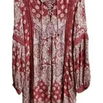 Altar'd State Alter'd State Paisley Long Sleeve Boho Style Dress Size‎ Small Photo 0