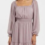 Altar'd State NWT Altar’d State Mini Dress Mauve Pink Square Neck Tiered Coquette Fairycore Photo 0