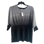 Jaclyn Smith  Plus‎ Size Black/Silver Metallic Shine Blouse Size XXL Photo 0