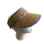 Lilly Pulitzer Straw Sun Visor Commotion In The Ocean Blue Photo 2