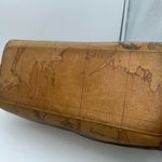 Alviero Martini I'IASSE Made Italy Geo Map Print Satchel Barrel‎ Handbag Doctor Tan Photo 10