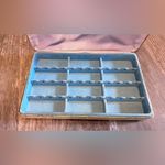 FINAL PRICE VINTAGE EARRING JEWELRY Box c1960's "Mele Style" White Photo 6