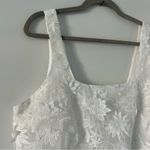 ZARA  ZW Collection Embroidered Short Dress Bloggers Favorite ‘24 Oyster White XL Photo 3
