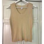 H by Halston H Halston knit vneck taupe tank vest size M Photo 1