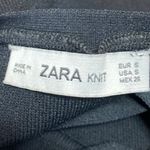 ZARA Black Sleeveless Scoop Neck Cross Back Corset Bustier Cami Tank Top Size S Photo 2