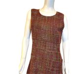 Talbots  Plaid Tweed Sleeveless Dress Jumper Size 12 Petite Photo 11