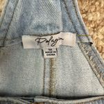 Polagram  Light Blue Denim Jumpsuit with Button Front Size Medium. B35 Photo 9