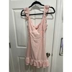 Blue Blush‎ Pretty in Pink Ruffle Shoulder Dress M Size 8 Photo 2