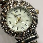 Geneva women’s quartz analog watch gold silver tone 27mm case cuff bracelet 6” Photo 1