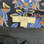 Loft Mini Skirt Women’s Floral A-line Blue Size M Casual Aesthetic Church Office Photo 4