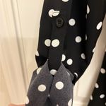 Black & White Polka Dot Blouse – Size Medium | Business Casual Preppy NWT Photo 3