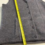 Vtg Corbin Size S 100% Wool Brown Sweater Vest Button Up Cozy Cottage Prairie Photo 5