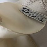 Grace Silk Scarf in Cream and White Green Photo 1