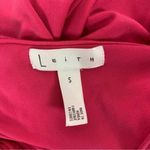 Leith  Bodysuit Small Pink One Piece Ruffle Feminine Sexy Date Night Photo 4