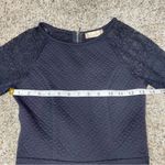 Altar'd State Altar’d State Navy Blue Lace Long Sleeve Fit and Flare Mini Dress Extra Small Photo 7