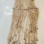 San Joy fringe vest beige size L Tan Size L Photo 2