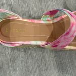 Bamboo  Multicolor Tie-Dye Wedge Sandals Photo 7