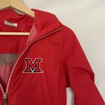 Columbia Womens XS Red Windbreaker Jacket With Miami University Logo Photo 1
