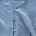 Velvet Heart Blue Striped Women's Top Photo 3