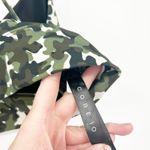 Core 10 Womens Spectrum Strappy‎ Longline Plunge Yoga Camo Sports Bra Size L Green Size L Photo 5