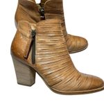 Paul Green Women's Malibu Sliced Zip Bootie Tan Leather Ankle Boots Size 36 US 6 Photo 12