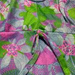 VINTAGE UNION MADE 1960s GROOVY FLORAL PRINT SWIM TOP TAGGED A SIZE 12 WOMENS Pink Photo 2