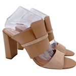 Halston Heritage Zarla Heeled Sandal Combo Slide Mule in Paloma Leather Size 10 Photo 1