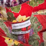 Urban Outfitters  Womens Crop Pants Wide Leg Floral Colorful Buttons Red Yellow 2 Photo 8