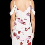 Bardot Off the Shoulder White Floral Wrap Dress Photo 6