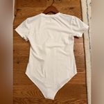 Sheiugu White Short Sleeve Bodysuit size Small Photo 3