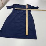 SINGLE Los Angeles Dress Womens Medium Blue Sheath Knee Length Career Business Photo 6