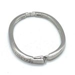 Swavorski Swarovski Silver Tone Metal with Crystals Bezels Oval Bracelet Photo 5