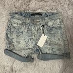 J Brand 💖 NWT  811 Mid Rise Denim Shorts in Paisley Print Photo 2
