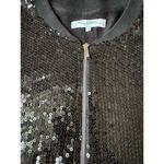 X By Gottex Black Sequin Bomber Jacket with pockets size Large Photo 5