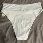Aerie  White High Cut Cheeky Bikini Bottom Size XL Photo 3