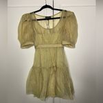 Danielle Bernstein NWT  Sheer Organza Puff Sleeve Mini Photo 2