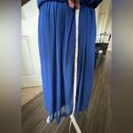 Sandro cobolt Blue adjustable spaghetti strap Midi Dress Photo 5