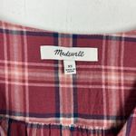Madewell  V-Neck Button-Down Shirt in Stratfield Plaid Size XS EUC L2729 Photo 6