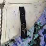 Jessica Simpson Lexi Blue & Purple Floral Print Jacquard Crop Top Photo 8