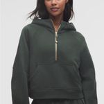 Lululemon Athletica Dark Green Scuba Half-Zip Hoodie Photo 0