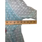 NWT COCOMORE Boutique Lace Trim Polka Dot Tassel Dress Romantic Flowy Sz 40 (10) Blue Photo 8