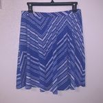 Old Navy Women's Jersey Circle Skirt blue stripe Photo 2