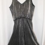Ultra Flirt Shimmer Dress  Silver Spaghetti Strap Photo 2