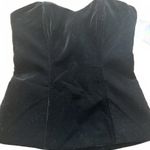 Stylish Black Velvet Corset Top by Johnny Wujek Photo 0