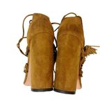 Aquazzura tulum studded lace up heels Gold Size 5 Photo 5