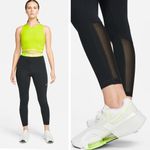Nike NWT  Pro Women's Mid-Rise Crop Leggings (Plus Size) SZ-1X Photo 2