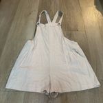 Kimchi Blue  Cream Short Overalls Photo 1
